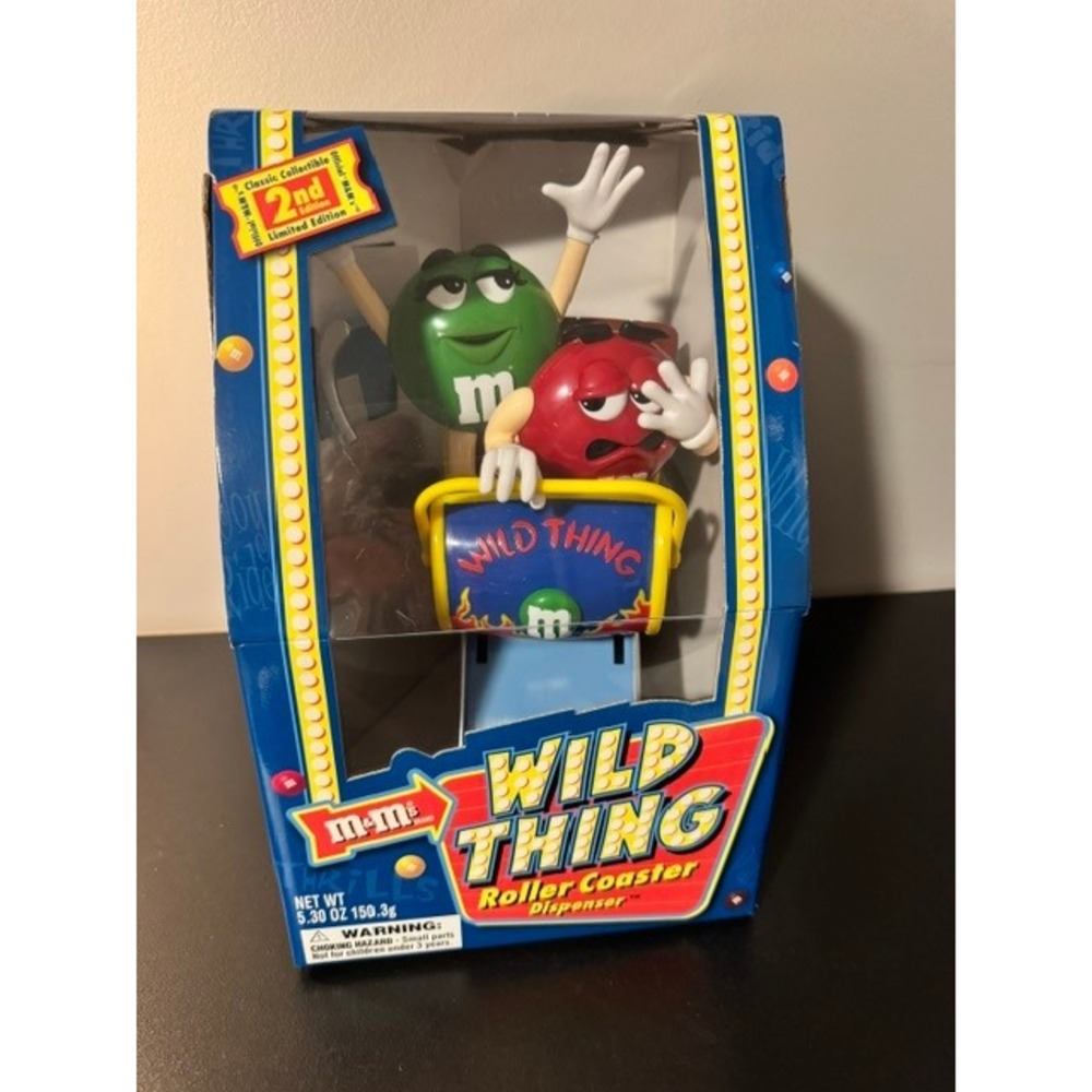 Vintage M&M Wild Thing Roller Coaster Candy Dispenser 2nd Edition Limited New